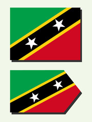 Saint Kitts and Nevis national flag 
