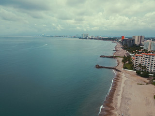 プエルトバジャルタの海岸線