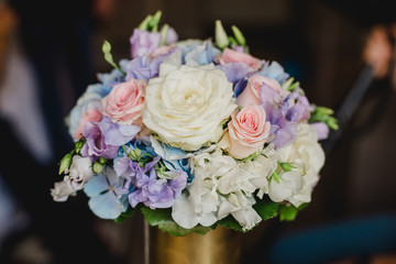 wedding flowers bride bouquet rings
