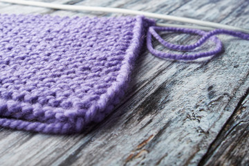 needlework crochet and knitting needles woolen threads