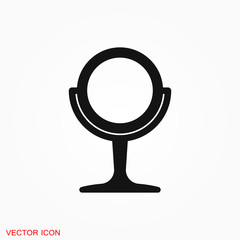 Mirror Icon vector logo, illustration, vector sign symbol for design