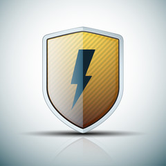 Lightning Shield sign illustration