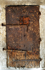 Old wood door