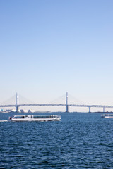 臨港パークから横浜ベイブリッジ