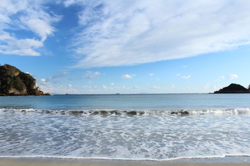 南伊豆　夕暮れの弓ケ浜