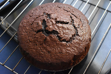 Bizcocho de chocolate hecho en casa