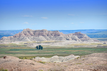Mountains in the Badlands