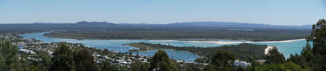 Fototapeta na wymiar Panorama of Noosa, Queensland
