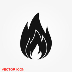 Fire icon vector. Icon illustration for logo design