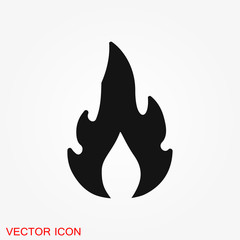 Fire icon vector. Icon illustration for logo design