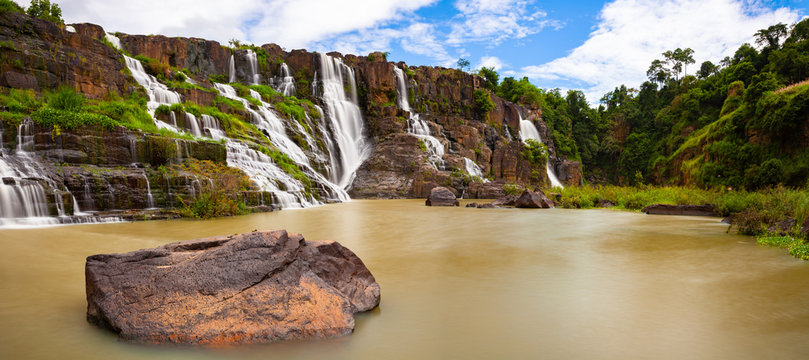 The Pongour waterfall, Da Lat, Vietnam