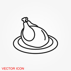 Food icon vector for logo design, illustration, vector sign symbol