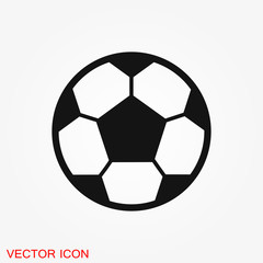 Obraz premium Foot ball, soccer icon sport objects for logo, vector sign symbol for design