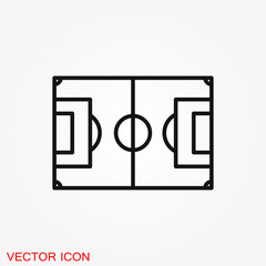Foot ball, soccer icon sport objects for logo, vector sign symbol for design
