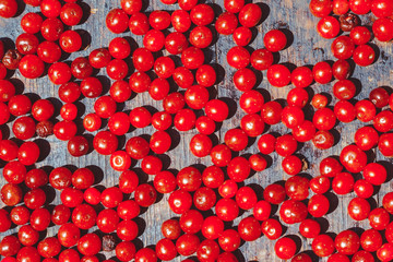 red berry on a tray