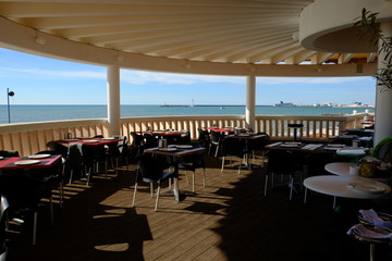 interior of restaurant sea 