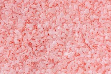 Himalayan pink spa salt background. Massage, aromatherapy.