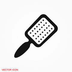 Hair brush icon logo, illustration, vector sign symbol for design