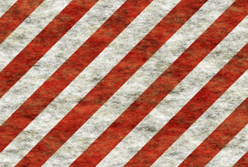 red and white warning stripes 