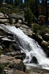 Smal  waterfall in Yosemite National Park, California, USA