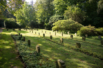 Blick über Kriegsgräber