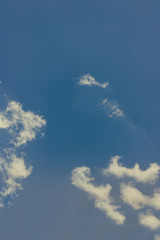 Sky at noon in spring