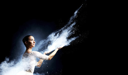 Obraz premium Ballet dancer in jump