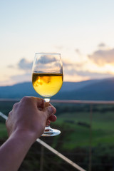 White Wine sunset