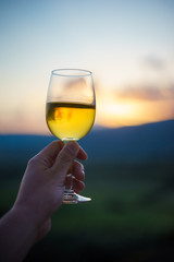 White Wine sunset