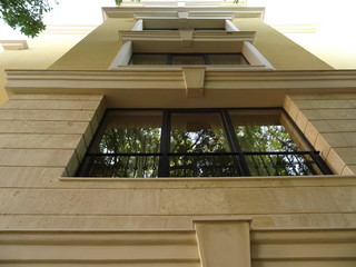 View from below of a Luxury Granite Facade