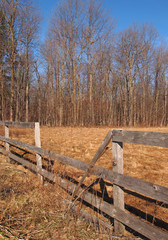 Fototapeta premium broken fence