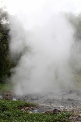 Pong Duet Hot Springs, Pa-Pae, Maetang, Chiangmai, Nothern Thailand.