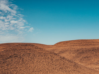 Fototapeta na wymiar sparse landscape in the High Atlas Mountains, Morocco