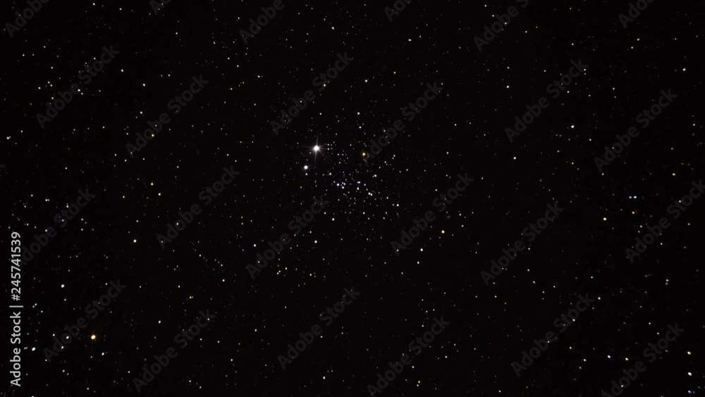 Canvas Prints a star cluster in space that resembles an owl