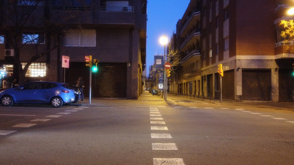 Street in Barcelona. Catalonia.Spain