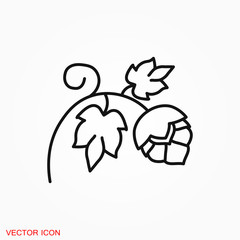 Hop icon logo, illustration, vector sign symbol for design