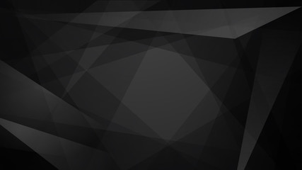 Obraz premium Abstract background of straight intersecting lines and polygons in black colors