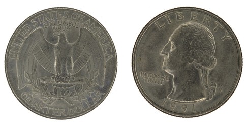 quarter dollar 1991