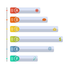 Bar Chart Graph Diagram Statistical Horizontal Infographic Illustration