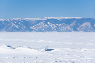 Obraz premium Lake Baikal in winter