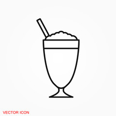 Latte coffee icon. logo, illustration, vector sign symbol for design