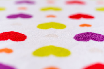 Heart pattern on textile