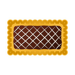 Isolated object of biscuit and bake icon. Set of biscuit and chocolate stock vector illustration.
