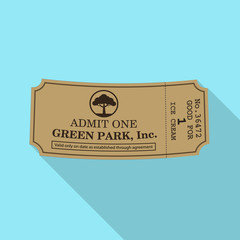 Vector illustration of ticket and admission sign. Collection of ticket and event stock vector illustration.