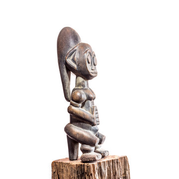 African ethnic wood carving from IGALA  ethnic - NIGERIA
