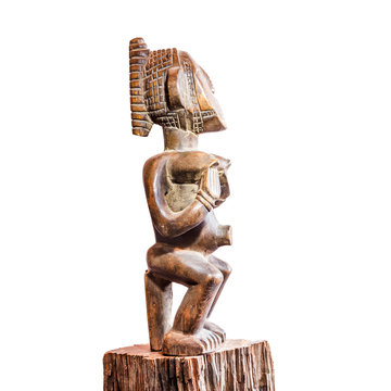 African ethnic wood carving from IGALA ethnic - NIGERIA
