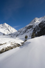 Fototapeta na wymiar Alpine Winter Landscape, Austria
