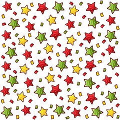 seamless pattern. Colored stars. confectionery pattern