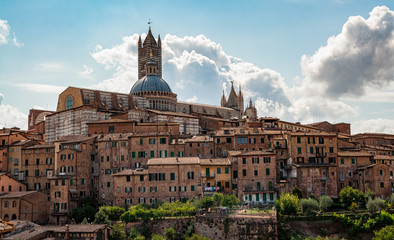 Fototapeta premium view of the cathedral Siena