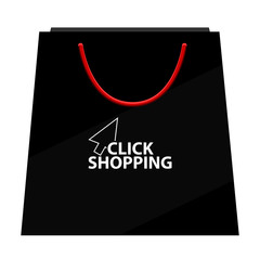 Isolated shoipping bag icon. Vector illustration design